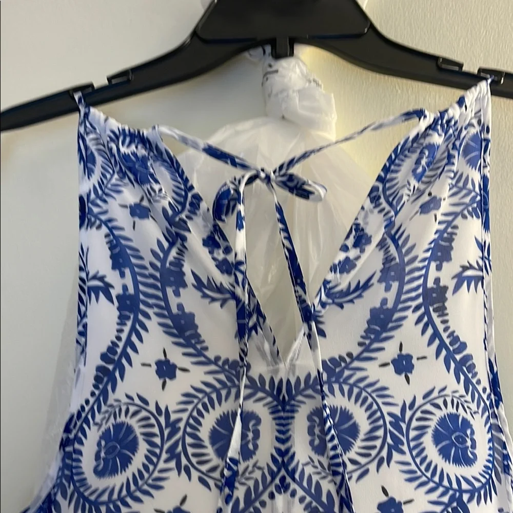 Reiss Blue High Low Sleeveless Dress - Picture 7 of 12